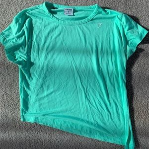 Teal Gymshark Essentials Tee